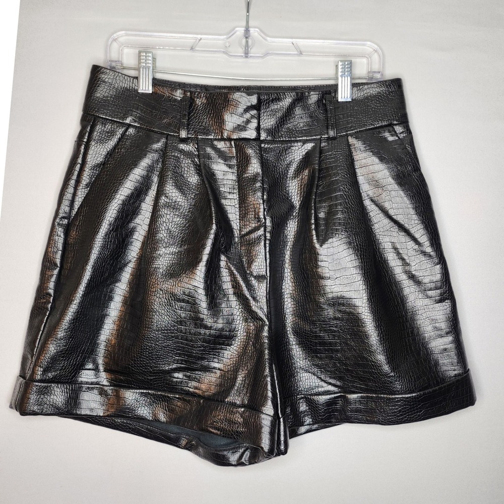 Topshop Black High Waist Shorts